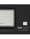 V-TAC 15W LED Соларен Прожектор 6400K Сменяема Батерия Черно Тяло - 7825 - 5