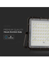 V-TAC 15W LED Соларен Прожектор 6400K Сменяема Батерия Черно Тяло - 7825 - 7