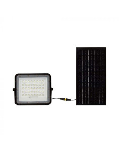 V-TAC 10W LED Соларен Прожектор 6400K Сменяема Батерия Черно Тяло - 7823 - Цена | LEDs4economy 2