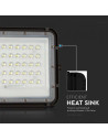 V-TAC 10W LED Соларен Прожектор 6400K Сменяема Батерия Черно Тяло - 7823 - 6