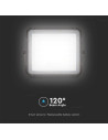 V-TAC 6W LED Соларен Прожектор 4000K Сменяема Батерия Черно Тяло - 7822 - 11