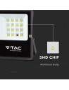 V-TAC 12W LED Соларен Прожектор 6400К - 6966 - 6