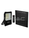 V-TAC 12W LED Соларен Прожектор 6400К - 6966 - 12