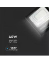 V-TAC 40W LED Прожектор с Фотоволтаичен Панел 6000K - 94026 - 7