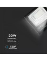 V-TAC 20W LED Прожектор с Фотоволтаичен Панел 6000K - 94010 - 7