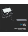 V-TAC 10W LED Прожектор Соларен Двулицев Черно Тяло 4000K - 8674 - 6