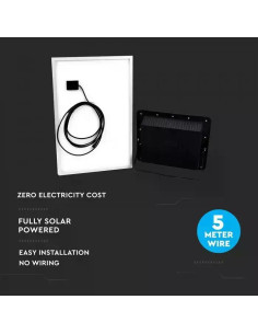 V-TAC 50W LED Прожектор с Фотоволтаичен Панел 4000K - 8578 - Цена | LEDs4economy 2