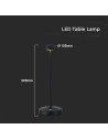 V-TAC 3W Led Настолна Лампа Черна 3000-6500 - 10328 - 4