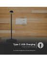 V-TAC 3W Led Настолна Лампа Черна 3000-6500 - 10328 - 6