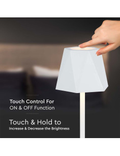 V-TAC 1.5W LED Настолна Лампа Бяла 3in1 - 10324 - Цена | LEDs4economy 2