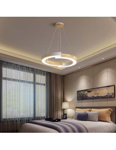 V-TAC LED Осветител 32W Висящ (43x100) 3000К Бяло Тяло С Дърво - 10090 - Цена | LEDs4economy 2