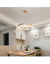 V-TAC LED Осветител 32W Висящ (43x100) 3000К Бяло Тяло С Дърво - 10090 - 6