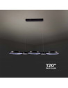V-TAC LED Осветител 38W Висящ (95x100CM) Черен 4000 - 10043 - 7