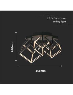 V-TAC LED Осветител 46W 3000 Черно Тяло - 15342 - Цена | LEDs4economy 2