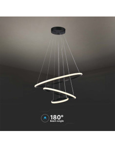V-TAC 32W LED Висяща Декоративна Лампа 600x400x200 Черно Тяло 3000 - 8017 - Цена | LEDs4economy 2