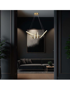 V-TAC 24W LED Висяща Декоративна Лампа 720x300 Златно Тяло 3000 - 8011 - Цена | LEDs4economy 2
