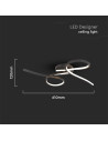 V-TAC LED Осветител 24W Абстрактни Кръгове 3000 - 7004 - 3