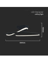 V-TAC LED Осветител 20W Кръг 4000 Черен Кръг - 6926 - 4