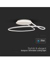 V-TAC LED Осветител 54W Димиращ Бял 4000 Кръг - 6924 - 5