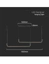 V-TAC LED Осветител 24W 4000 Черен Кръг - 6941 - 6
