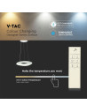 V-TAC 82W Пендел/Плафон Кръг 3 Цветен Димиращ Бял - 3960 - 8