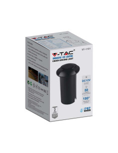 V-TAC 1W LED Осветител за Стъпала Черен Двупосочен 3000К - Цена | LEDs4economy 2