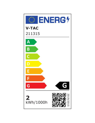 V-TAC 2W LED Осветление за Стъпала Бяло Тяло Кръг 3000К - 211315