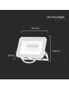 30W LED Прожектор SAMSUNG ЧИП PRO-S Бяло Тяло 6500К - 3