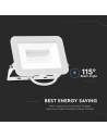 30W LED Прожектор SAMSUNG ЧИП PRO-S Бяло Тяло 6500К - 5
