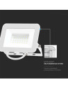 30W LED Прожектор SAMSUNG ЧИП PRO-S Бяло Тяло 6500К - 9