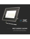 V-TAC 30W LED Прожектор SMD F-Series Черно Тяло 4000K - 6744 - 5