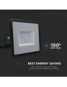 V-TAC 50W LED Прожектор Е-Series G2 Черно Тяло 6500K - 215960 - 3