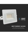 V-TAC 30W LED Прожектор Е-Series G2 Бяло Тяло 6500K - 215957 - 4