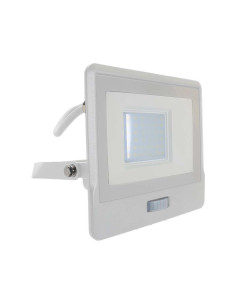 V-TAC 30W LED Прожектор PIR Сензор SAMSUNG Чип Бяло Тяло 4000K 1М Кабел - 20299 - Цена | LEDs4economy