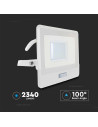 V-TAC 30W LED Прожектор PIR Сензор SAMSUNG Чип Бяло Тяло 4000K 1М Кабел - 20299 - 9
