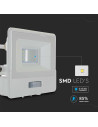 V-TAC 10W LED Прожектор PIR Сензор SAMSUNG Чип Бяло Тяло 4000K 1М Кабел - 20293 - 9