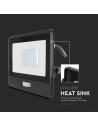V-TAC 30W LED Прожектор PIR Сензор SAMSUNG Чип Черно Тяло 6400K 1М Кабел - 20288 - 4