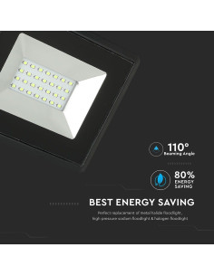 V-TAC 20W LED Прожектор E-Series Черно Тяло Зелен IP65 - 5991 - Цена | LEDs4economy 2