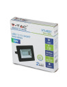V-TAC 20W LED Прожектор E-Series Черно Тяло Зелен IP65 - 5991 - 8