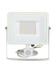 V-TAC 50W LED Прожектор Сензор SAMSUNG Чип Бяло Тяло 3000K - 466 - Цена | LEDs4economy