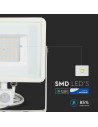 V-TAC 50W LED Прожектор Сензор SAMSUNG Чип Бяло Тяло 3000K - 466 - 6