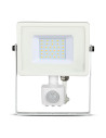 V-TAC 30W LED Прожектор Сензор SAMSUNG Чип Бяло Тяло 6400K - 459