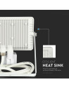 V-TAC 30W LED Прожектор Сензор SAMSUNG Чип Бяло Тяло 3000K - 457 - 6