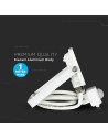 V-TAC 30W LED Прожектор Сензор SAMSUNG Чип Бяло Тяло 3000K - 457 - 8
