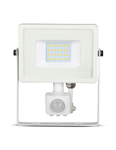 V-TAC 20W LED Прожектор Сензор SAMSUNG Чип Бяло Тяло 3000K - 448 - Цена | LEDs4economy
