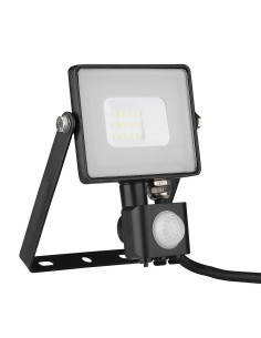V-TAC 10W 10W LED Прожектор Със Сензор SAMSUNG ЧИП Черно Тяло 4000К - 437 - Цена | LEDs4economy