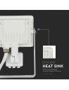 V-TAC 10W LED Прожектор Сензор SAMSUNG Чип Бяло Тяло 4000K - 434 - 11