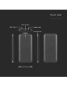 V-TAC 10000mah Външна Батерия 2A 30см Тип C Кабел Черно - 23036 - 6