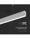 V-TAC LED Линейно Осветление SAMSUNG Чип 40W Висящо Сребърно Тяло 4000К 1200x35x67mm - 21375 - 3