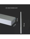 V-TAC LED Линейно Осветление SAMSUNG Чип 40W Висящо Сребърно Тяло 4000К 1200x35x67mm - 21375 - 5